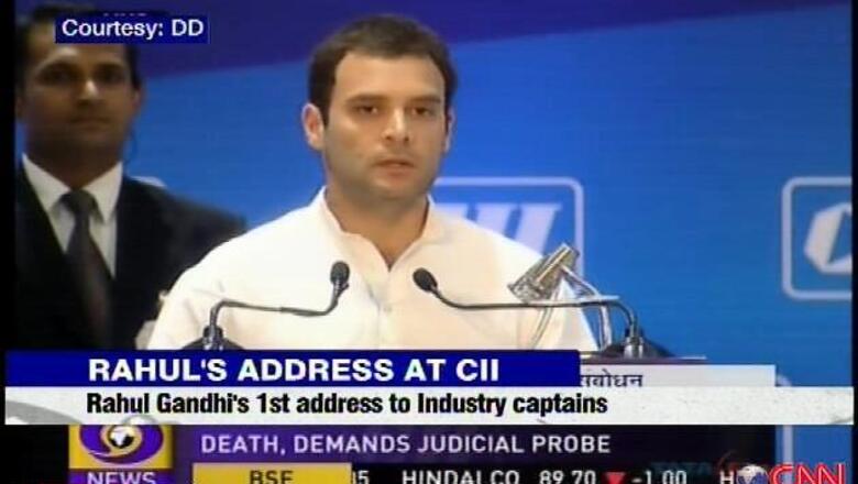 How do you rate Rahul Gandhi's speech at CII?