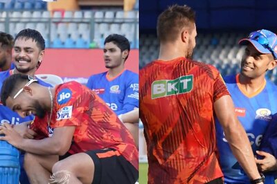 Watch: Rohit Sharma, Ishan Kishan, Suryakumar Yadav Catch up With Their 'Rivals' Ahead of IPL Clash