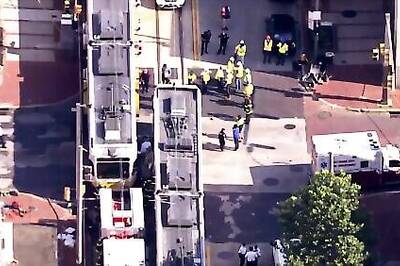 1 dead after vehicle, light-rail trains collide in Baltimore