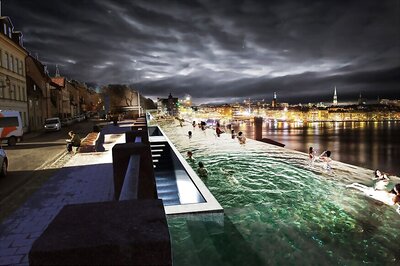 Stockholm Infinity Pool Proposes a New Vista For The Scandinavian City