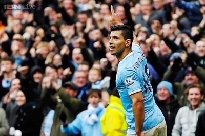 Sergio Aguero visits a Manchester City fan to say 'You're hired'