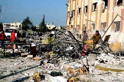 Car bomb, clashes kill over 30 near Syrian capital