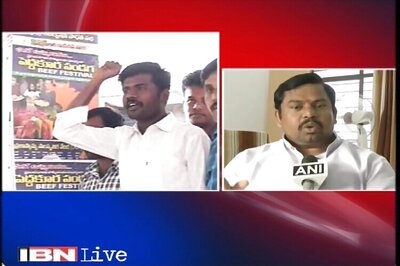 Row over beef festival in Osmania University rages on, 10 students detained, BJP MLA taken into preventive custody
