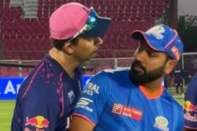 RR Bowling Coach Shane Bond and MI's Rohit Sharma Share Wholesome Moment Ahead of MI-RR Clash - WATCH