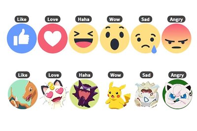 Don't like the new Facebook Reactions? Swap them with Pikachu or Donald Trump