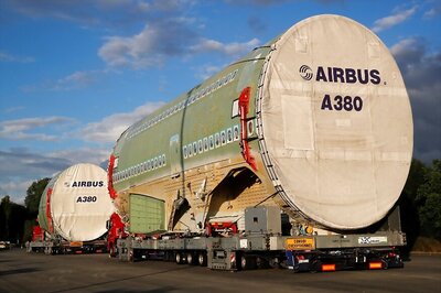 End of an Era: Final Convoy Carrying Airbus A380 Superjumbo Plane Parts Arrives in France