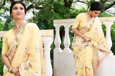 Konkona Sen Sharma Serves Up Vintage Charm In A Floral Yellow Drape