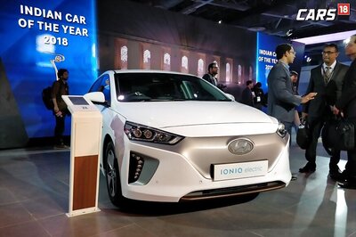 Hyundai IONIQ Electric Vehicle Showcased at Auto Expo 2018