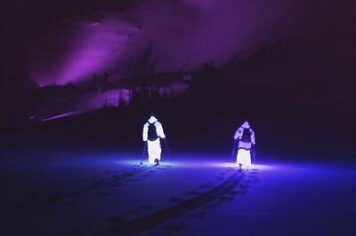 Watch: Athletes don LED suits for a midnight skiing spree and it looks spectacular