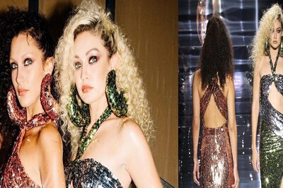 Hadid Sisters, Gigi and Bella, Walk the Runway in Glam Ensembles for Tom Ford at the New York Fashion Week