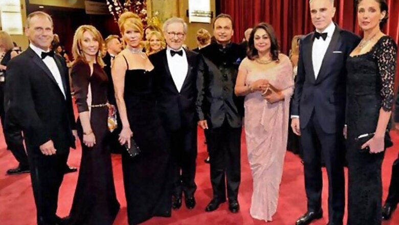 Snapshot: Anil and Tina Ambani pose with Daniel Day-Lewis