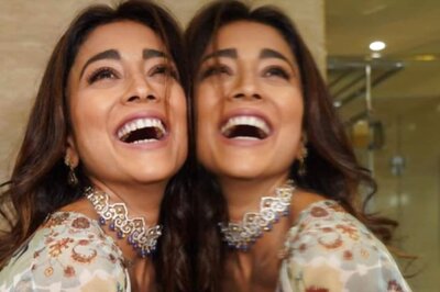 At Drishyam 2 Trailer Launch, Shriya Saran Looks Stunning in Royal, Printed Lehenga