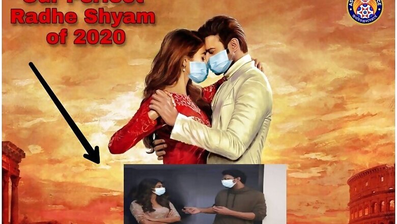 Prabhas, Pooja Hegde Wear Masks in Assam Police's Version of Radhe Shyam Poster