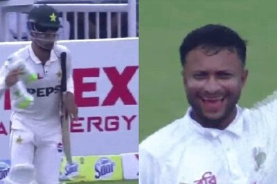 Shakib Al Hasan’s Reaction After Abrar Ahmed Rushes To Crease To Avoid Timed Out Dismissal Goes Viral - WATCH