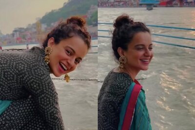 Kangana Ranaut Visits Haridwar, Dips Feet In The Holy Ganga; Watch Video
