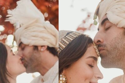 Ranbir Kapoor-Alia Bhatt Wedding: Bride and Groom Kiss Each Other in First Pic as Husband-Wife