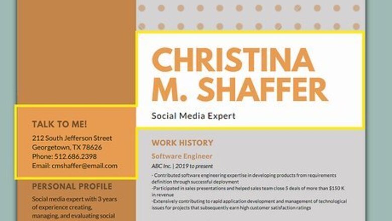 How to Create a Visual Resume