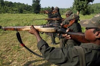 Naxals blow up rail tracks