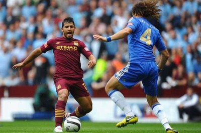 Sergio Aguero apologises to David Luiz for nasty tackle