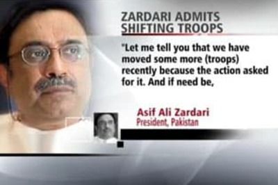 Zardari admits moving troops from border with India