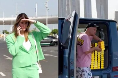 Watch: Woman Shocked After Seeing Man's Car Full Of Gold Bricks