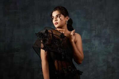 Kavya Kalyanram Exudes Monochrome Magic In Sheer Black Gown