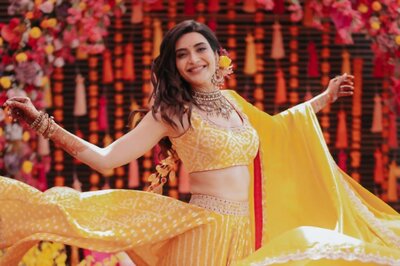 Karishma Tanna-Varun Bangera Wedding: Actress Chooses Punit Balana’s Bandhej Lehenga for Mehendi; Picks Sukriti & Aakriti Sharara for Haldi