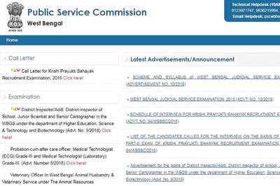 West Bengal Judicial Service Examination 2018 Registration begins at 11am today at pscwbapplication.in; Apply before 7th May 2018