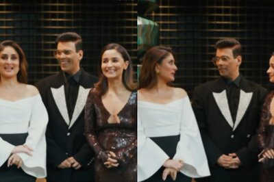 Kareena Kapoor Teases Karan Johar By Saying 'It's Raining Men' For Him; Latter Reacts