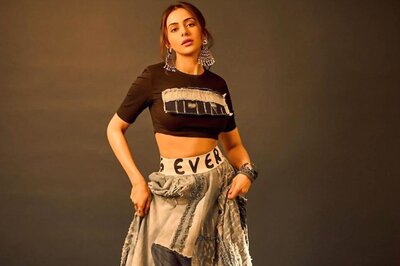 Rakul Preet Singh Aces Edgy, Ethnic-Cum-Modern Crop Top And Denim Skirt, See Pics