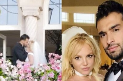 Britney Spears Hops on White Chariot, Seals the Deal With Sam Asghari With a Kiss, See Her 'Fairytale' Wedding