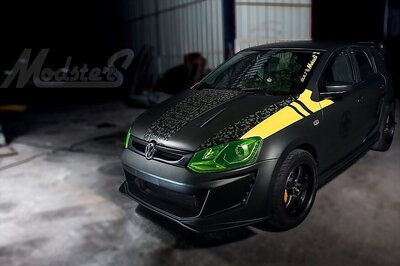 Volkswagen Polo Modified as F-86 SABRE, Inspired by Sabrejet