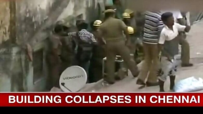 Building collapses in Chennai, one dead