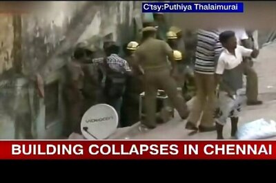Building collapses in Chennai, one dead