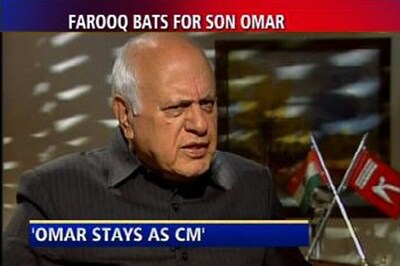 Omar will stay as J-K CM: Farooq Abdullah