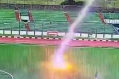 Indonesian Footballer Dies on the Field After Being Struck by Lightning