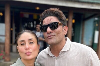 Kareena Kapoor Gets Jaideep Ahalawat to do ‘The Pout’ on Day 1 at ‘The Devotion Of Suspect X’; See Pic