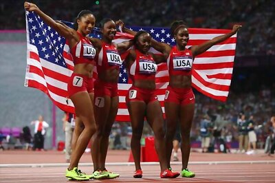 USA women set sprint relay world record