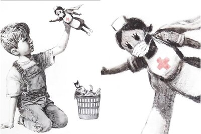 Hrithik Roshan, Katrina Kaif, Varun Dhawan Praise New Banksy Art to Thank Doctors and Nurses