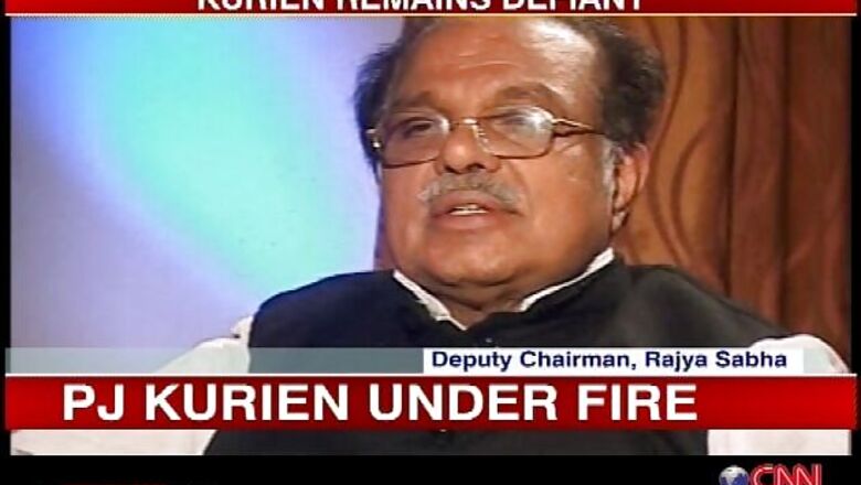 Charges against me are false: Kurien to Rajya Sabha MPs