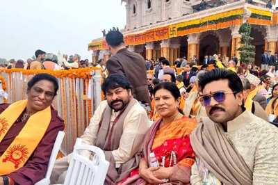 Rajinikanth, Chiranjeevi and Ram Charan Attend Ayodhya's Ram Mandir Pran Pratishtha Ceremony
