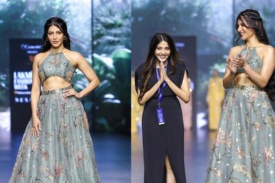 Lakme Fashion Week x FDCI: Shruti Haasan Is A Vision In A Lovely Floral Lehenga By Label Sakshi Bhati