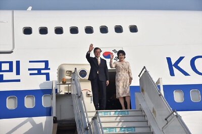 South Korean President Moon Jae-in Arrives in India on Maiden Visit