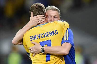 Shevchenko thanks coach after thumping Sweden