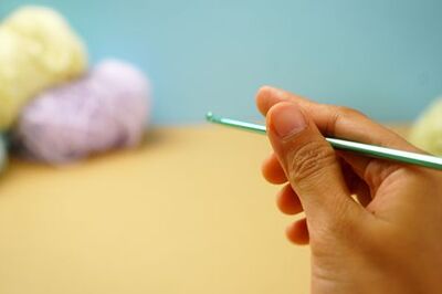 How to Hold a Crochet Hook