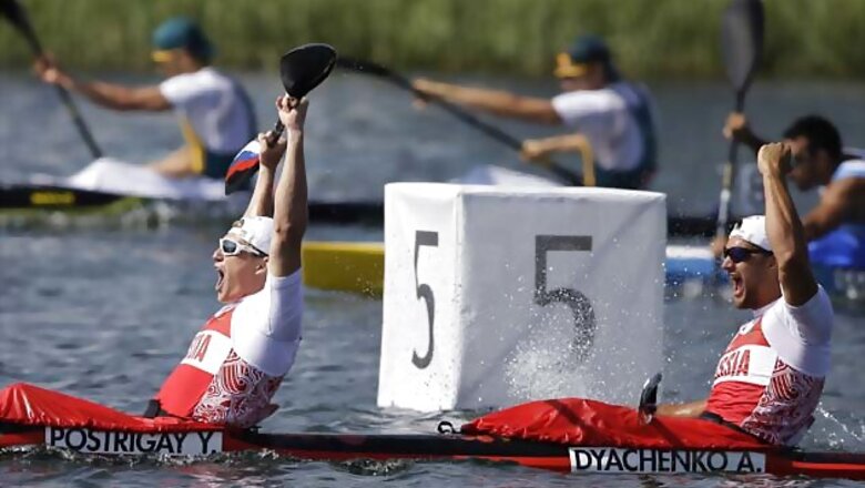 Russia win 200m Kayak-2 sprint Olympic gold
