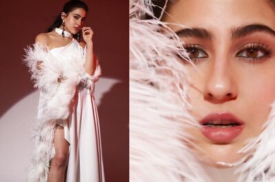 Sara Ali Khan Oozes Oomph In A White Asymmetrical Feathery Gown, Watch Video