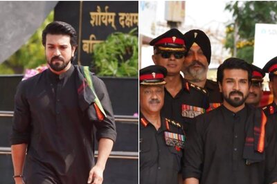 RRR Star Ram Charan Snapped Barefoot As He Attends Azadi Ka Amrit Mahotsav | Check Pics