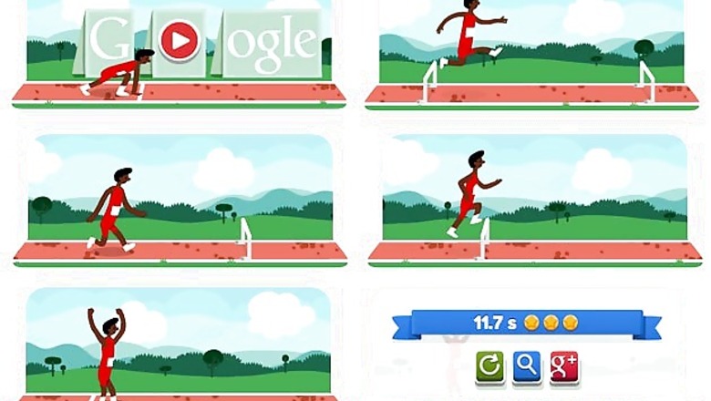 Bosses beware! London 2012 hurdles doodle's here