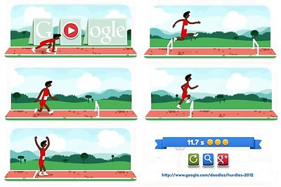 Bosses beware! London 2012 hurdles doodle's here